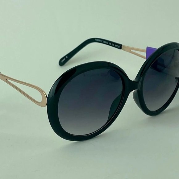 SG00750 Maxblock Sunglasses For Women Round, 100% UVA-UVB Protection, Black Gold - Picture 2 of 6